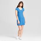Women's Short Sleeve T-shirt Dress - Mossimo Supply Co. Blue