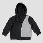 Baby Boys' Afton Street Long Sleeve Colorblock Jacket - Charcoal Heather Newborn, Gray