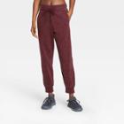 Women's Mid-rise French Terry Acid Wash Tart Jogger Pants With Side Panel - Joylab Port