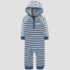 Baby Boys' Dino Striped Romper - Just One You Made By Carter's Blue Newborn