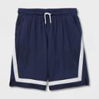 Boys' Side Striped Mesh Shorts - All In Motion Navy Blue