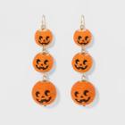 Target 3 Tier Pumpkin Earrings - Gold