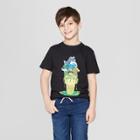 Boys' Frog Cone Short Sleeve Graphic T-shirt - Cat & Jack Black