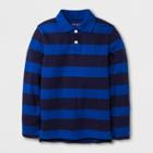 Boys' Long Sleeve Polo Shirt - Cat & Jack Blue