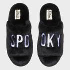 Women's Dluxe By Dearfoams Halloween Spooky Slippers - Black