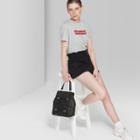 Women's High-rise Paper Bag Waist Denim Shorts - Wild Fable Black Wash
