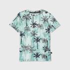 Petiteboys' Short Sleeve Palm Tree Graphic T-shirt - Art Class Green