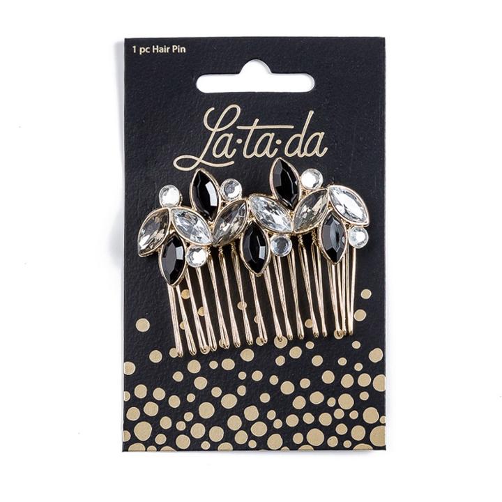La-ta-da Black Stone Jeweled Hair Pin - 1pc, Girl's, Blue