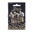 La-ta-da Black Stone Jeweled Hair Pin - 1pc, Girl's, Blue