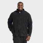 Men's Big & Tall Fleece Pullover Hoodie - All In Motion Black