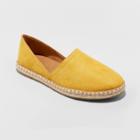 Women's Andi Microsuede Espadrille Flats - A New Day Yellow