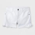 Girls' Denim Shorts - Art Class White