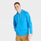 Men's Cotton Fleece Full Zip Sweatshirt - All In Motion Blue