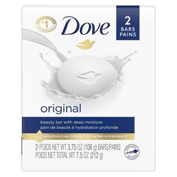 Dove Beauty Dove White Moisturizing Beauty Bar Soap - 2pk