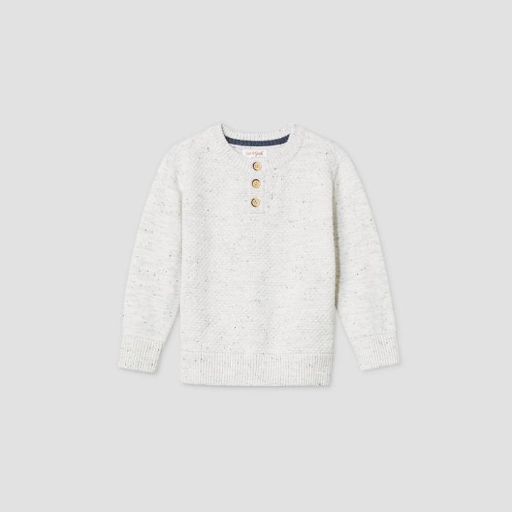 Toddler Boys' Henley Pullover Sweater - Cat & Jack