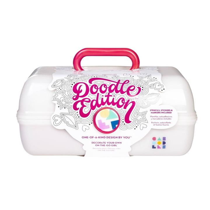 Caboodles On-the-go Girl Doodle Edition Makeup Case - White
