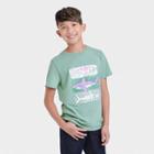 Boys' Three Swimming Sharks Graphic Short Sleeve T-shirt - Cat & Jack