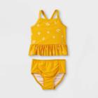 Baby Girls' 2pc Print Dot Tankini Set - Cat & Jack Yellow