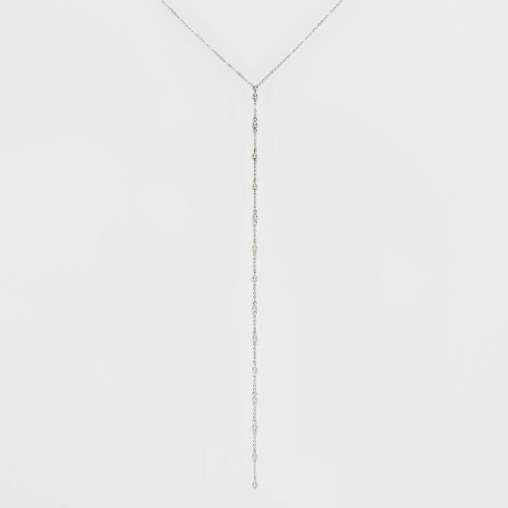 Beads Long Necklace - A New Day Silver,
