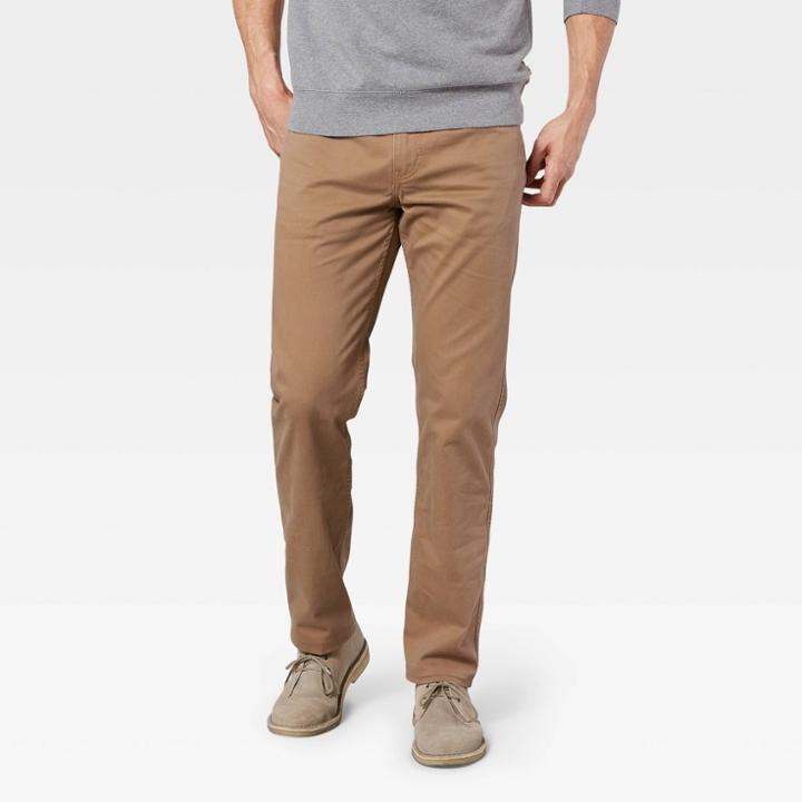Dockers Men's All-seasons Tech Straight Fit Jean Cut Chino Pants - Light Brown