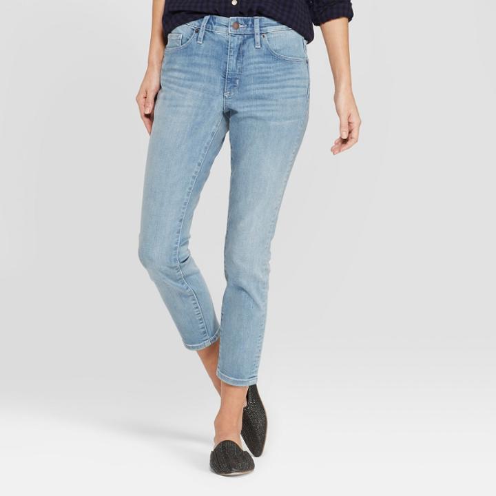 Women's High-rise Skinny Crop Jeans - Universal Thread Light Wash