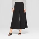 Women's Mid-rise Wide Leg Palazzo Pants - Who What Wear Black