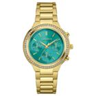 Women's Caravelle New York Crystal-accent Chronograph Stainless Steel Watch 44l215 - Bright Gold