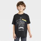 Boys' Pink Floyd Dark Side Of The Moon Short Sleeve Graphic T-shirt - Black