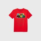 Boys' Super Mario Flip Sequin Logo Short Sleeve T-shirt - Red