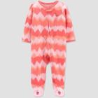 Baby Girls' Flamingo Tie-dye Sleep N' Play - Just One You Made By Carter's Orange/pink Newborn