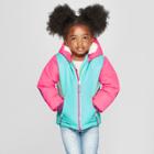 Toddler Girls' Softshell Jacket - Cat & Jack Pink/aqua