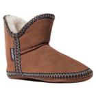 Women's Muk Luks Amira Bootie Slippers - Brown L(9-10), Size: