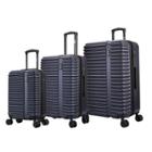 Inusa Ally Lightweight Hardside Spinner 3pc Luggage Set - Navy Blue