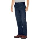 Dickies Men's Relaxed Straight Fit Twill Double Knee Work Pants- Dark Navy