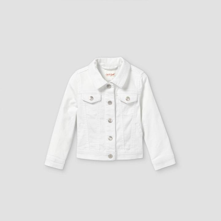 Toddler Girls' Denim Jacket - Cat & Jack White
