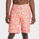 Men's 9 New Print Board Shorts - Goodfellow & Co Coral Pink