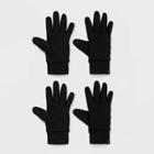 Girls' 2pk Spacedye Running Gloves - All In Motion Black