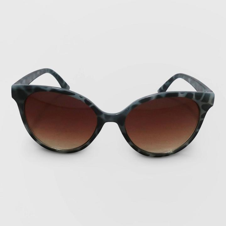Women's Cateye Plastic Sunglasses - A New Day Gray, Women's,