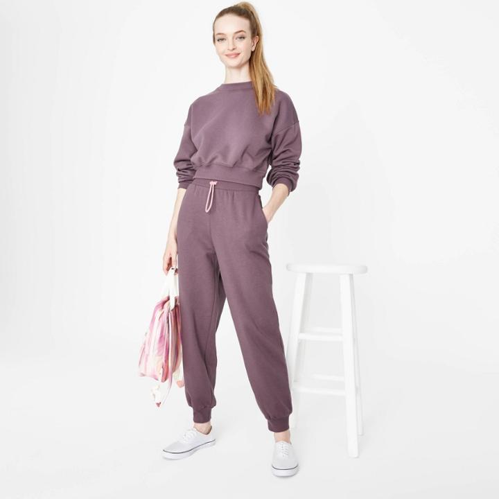 Women's High-rise Jogger Sweatpants - Wild Fable Purple