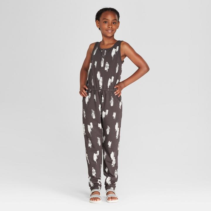 Girls' Romper - Cat & Jack Gray