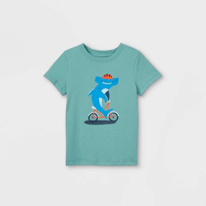Toddler Boys' Shark Biking Graphic Short Sleeve T-shirt - Cat & Jack