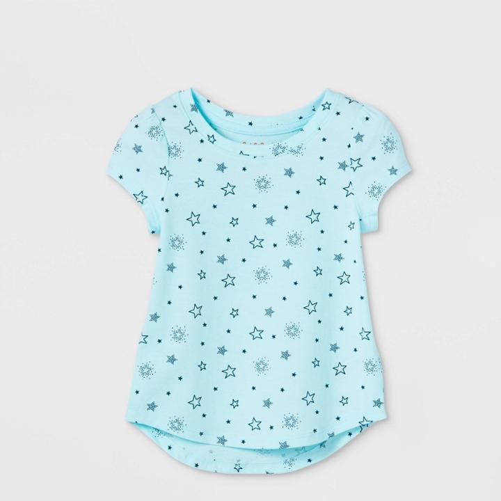 Toddler Girls' Star Short Sleeve T-shirt - Cat & Jack