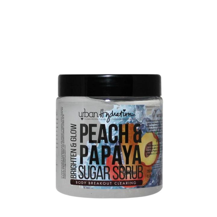 Urban Hydration Brighten And Glow Peach And Papaya Sugar Scrub