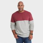 Men's Tall Standard Fit Crewneck Sweatshirt - Goodfellow & Co Gray