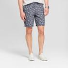 Men's 9 Printed Linden Flat Front Shorts - Goodfellow & Co Railroad Gray