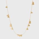 Target Round Disc Station Frontal Necklace - Universal Thread Gold, Women's