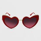 Women's Heart Sunglasses - Wild Fable Red