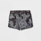 Girls' Fleece Raw Edge Lounge Shorts - Art Class Charcoal Gray