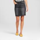 Women's Denim Mini Skirt - Universal Thread Black