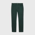 Men's Slim Fit Corduroy Five Pocket Pants - Goodfellow & Co Blue Spruce 28x30, Blue Green